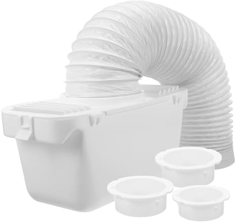 Kit de Connecteur de Conduit pour Sèche-linge, 1 Set Plastique Blanc | Collecte D’eau Peluches, Entretien Facile, Usage pour Sèche-linge à Tambour, Accessoires de Remplacement