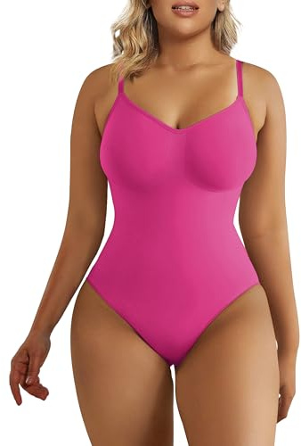 SHAPERX Body för kvinnor, magreducerande, kontroll och modellering, osynliga linjer, shapewear att ha efter förlossningen, L/XL