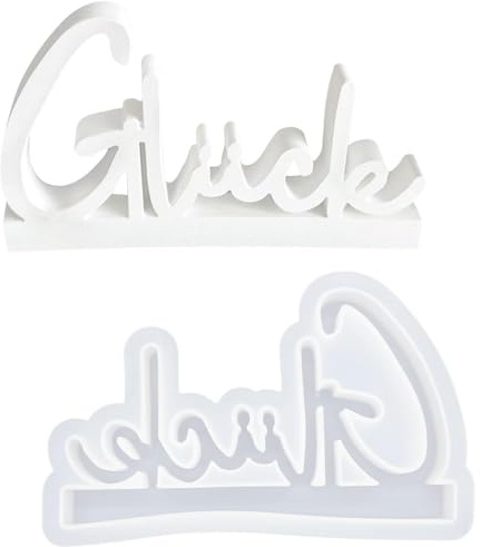 ZORVUJI Stampo in silicone per colata 'Fortuna' per gesso, resina, cemento, fai-da-te, decorazione, stampo per colata in gesso