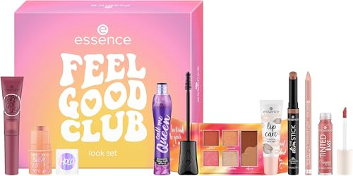 essence FEEL GOOD CLUB look set, Multi Set, natürlich, glänzend, strahlend frisch, schimmernd, acetonfrei, vegan, ohne Mikroplastikpartikel, glutenfrei, 1er Pack (1pcs)