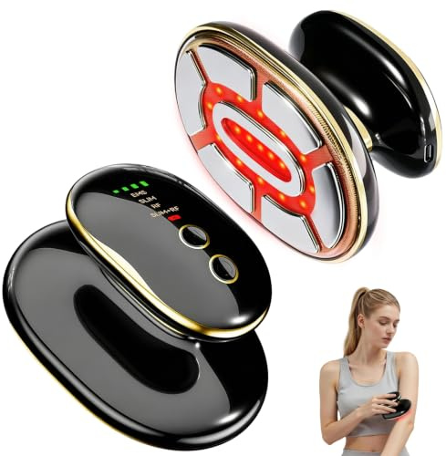 4 in 1 Cellulite Massagegerät, Elektrischer GuaSha Massager mit Wärmetherapie, EMS Handmassagegeräte für Cellulite & Muskelentspannung, Straffere Haut, Bessere Durchblutung, Ganzkörper Anwendung