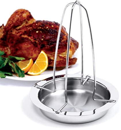 Norpro Deluxe Stainless Steel Vertical Meat Poultry Chicken Turkey Roaster, 266