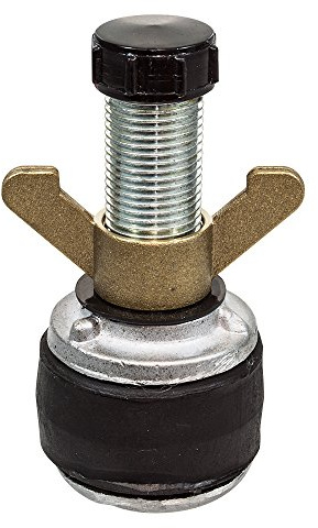SCAPP Verstellbarer Rohrstopfen ALU 2“ für Rohr-Innen-Ø 50 – 58 mm, mit 1/2“ Hohlgewinde (weitere Größen verfügbar)