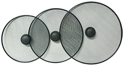 DPNY Pack Of 3 Kitchen Frying Pan Splatter Screen Cover Guard Protective Lid Mesh Fat