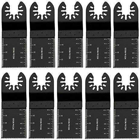 10Pcs Universal Oscillating Quick Release Saw Set Multitool Tool Blade for Bosch Craftsman Dremel Fein Ridgid Tch Makita Milwaukee
