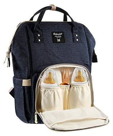 DIY-24H Rucksack Babytasche Wickeltasche Windeltasche Wickel Mama Baby Tasche Backpack Dunkelblau