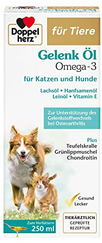 Doppelherz Gelenk Öl für Katzen und Hunde - Mit essentiellen Omega-3 Fettsäuren + Chondroitin - 250ml
