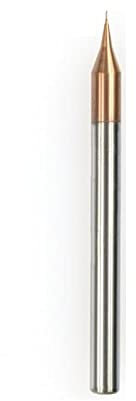 Trapano Bit Fresa a punta con micro sfera a due flauti Punta per fresatrice in carburo di tungsteno rivestita in TiCN Punta per fresatrice CNC-R0.15xP40.6x50L