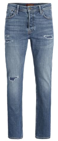 JACK & JONES Tapered Fit jeans JJIMIKE JJORIGINAL CJ 138 SN Tapered Fit jeans, Blå denim, 34W / 34L