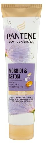 Pantene Morbidi & Setosi Balsamo con Biotina e Cheratina Ricostituente 160ml. Pro-V Miracles Balsamo Aiuta a Riparare i Capelli Secchi, Danneggiati, Trattati o Mesciati. Nutre i Capelli