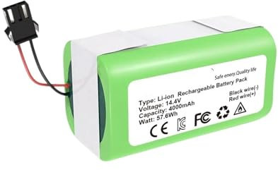 Batería de 14,4 V y 4000 mAh. Compatible con Conga 990 1090, Compatible con Cecotec Ecovacs Deebot N79S N79 DN622, Compatible con batería de aspiradora Robot Eufy Robovac 11 11S 12 35C X500 (Color :