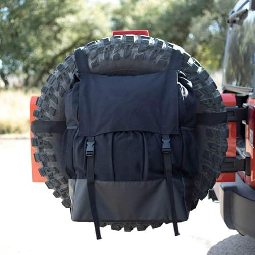 Cunluna Tailgate Trash Organizer, Spare Tire Cover, Cargo Storage Bag For Truck SUV
