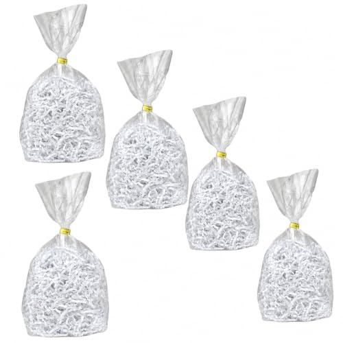 5 x Füllmaterial weiß - 30 g pro Packung- Geschenkverpackung - Deko - Papier für Geschenkkorb - Präsentkörbe -