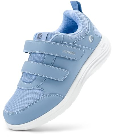 FitVille Women's Extra Wide Fit Shoes for Swollen Feet, Easy Close Adjustable Diabetic Shoes for Ladies, Non-Slip Lightweight Orthopedic Walking Trainers for Elderly V6