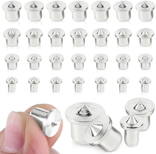32 Pcs Dowel Centre Point Set, 6/8/10/12mm Dowel Pin Center Woodworking Alignment Tool Pins Marker Drill Tool for Accurate Drilling Proper Dowels or Tenon Placement
