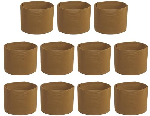 PATIKIL Soccer Captain Armband, 11 Pcs Captain Arm Bands for Soccer Elastic Captain Arm Band Sports Captain Armbands for Youth Adult Football Team Training Coffee