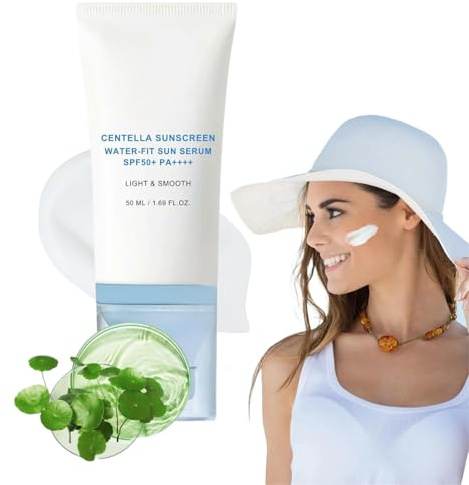 Madagascar Centella asiatica Sunscreen, SPF 50 PA+++++Centella asiatica Facial Sunscreen, Korean facial moisturizer, hydrating skin care and UV protection, refreshing and not sticky.