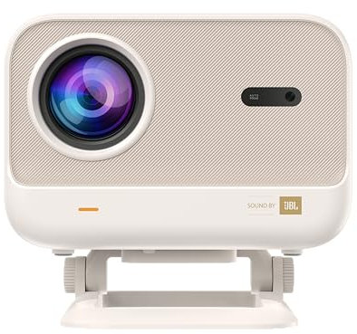 Yaber Proyector portátil L2 Plus 4K para exteriores con WiFi 6 y Bluetooth, enfoque automático sin costuras, sistema Android integrado con ángulo ajustable para iPhone/TV Stick/HDMI/USB/Laptop/PS5