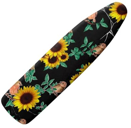 Ironing Board Covers 125 x 45 Elasticated Yellow Green with Padding, Easy Fit and Resists Scorching,Bungee Elasticated Ironing Board Covers Large, Easy Placement