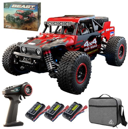 X-Verse SG202MAX Ferngesteuertes Auto, 1:20 55KM/H RC Autos Bürstenlose, 4WD All Terrain Offroad RC Truggy RC Truck Crawler für Erwachsene, 3 Batterien