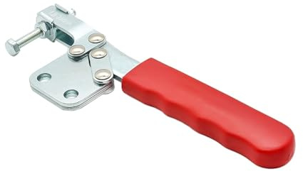 Toggle Clamp 1PCS Horizontal Toggle Clamp 250kg/280kg, Short/Long Mouth Type,75°/80°Arm,70°/85°Handle,Straight Mount(Long Opening-280kg)