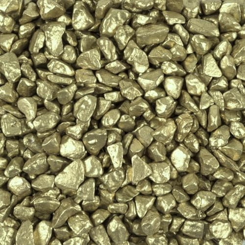 naninoa Dekosteine 5-8mm 5kg. Goldsteine Goldnuggets Dekogold Farbsteine Dekokies Bunte Steine. GELBGOLD