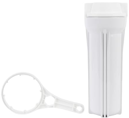 AUNMAS Reemplazo de la Carcasa de Filtro de ósmosis Inversa del Kit Ro para un Ro de 10 Pulgadas con Tornillos de Montaje de Llave de Conector Rápido