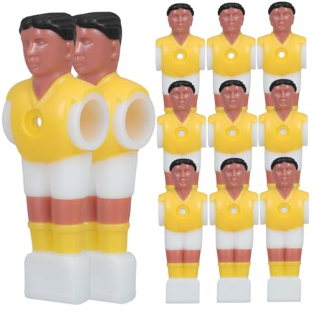 HAPINARY 11 Piezas Figuras de Futbolín Accesorios para Mesa de Fútbol de Escritorio Muñecos Resistentes con Colores Brillantes Diseño Profesional para Duradero y Fácil Instalación