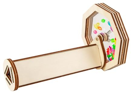 Milageto DIY-Kaleidoskop-Set für und Erwachsene, wissenschaftliches Experiment, Basteln, Outdoor-Aktivitäten, Bastelmaterialien, Lernspielzeug