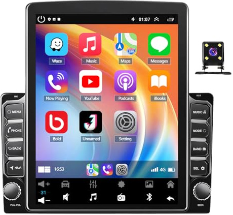 2+64G Double Din Car Radio for Kia Sorento 2011-2015 with Wireless Carplay GPS Navi 9.7 inch Touch Screen Radio for Kia Sorento Head Unit Backup Camera Bluetooth GPS Navigation Mirror Link