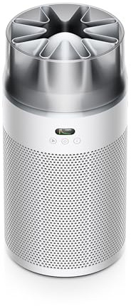 Dyson Hushjet Compact Purifier, Engineered for Powerful, Whisper-quiet, Whole-room Air Purification, Homes with Pets, Allergies, Fully-sealed filtration, 5-year no change filter (White/Silver)
