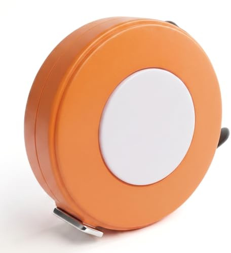 3m Circumference Tape with 1m Diameter Scale, Direct-Read Diameter Measuring Tape for Pipes and Trees - Retractable Orange Tape Measure with Wrist Strap and Keyring - Portable and Easy to Use