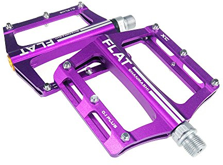FrontStep Aluminium Anti-Rutschpedale Leicht Fahrrad Pedale Für MTB/Mountainbike Pedal/BMX Pedal Mit Cr-Mo Stahlspindel FrontStep (Violett)