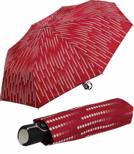 Doppler Taschenschirm Fiber Magic UV-Schutz Glamour Rot