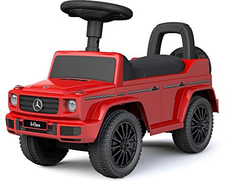 TURBO CHALLENGE - Mercedes G 350D - Camminatore - 119201 - Ruote Libere - Rosso - Max 25 kg - Plastica - Batterie Non Incluse - Giocattolo per Bambini - Regalo - A partire dai 12 mesi