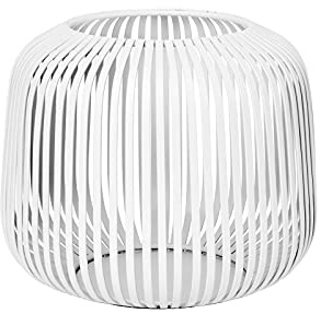 blomus Laterne LITO | Farbe White | Größe S | Stahl pulverbeschichtet | L 33 x B 33 x H 45 cm | schöner Lichteffekt | tolle Dekoration | robuste Verarbeitung