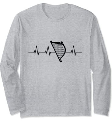 Harfe Herzschlag für Harfe Langarmshirt