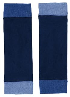 Turtle Doves 100% Recycled Cashmere Wrist Warmers (Blue Mix)