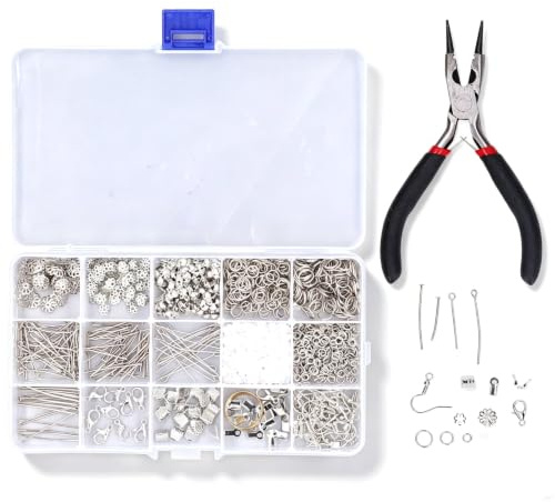 HERCHR Rosenkranz-Kit – Schmuck-Reparatur-Set, Schmuckzubehör-Set, Schmuckherstellungs-Kit, Schmuckzubehör-Starter-Kit