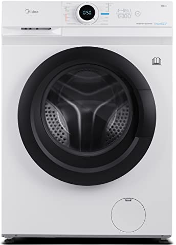 Midea MF10ED80B Freestanding Washer Dryer 2 in 1, 8kg/5kg Load, 1400RPM, Steam Care, Inverter Motor, Lunar Dial, White
