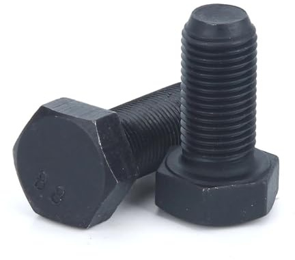 M8 M10 DIN933 Sechskantschrauben mit Feingewinde, Güteklasse 8.8, hochfeste Außensechskantschrauben mit feinen Zähnen(M10x1x30(2pcs))