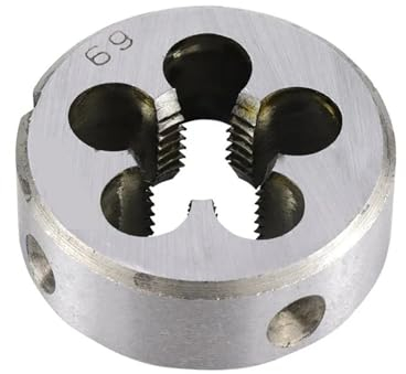 NURII 5 Stück Rechtsgewindeschneideisen, M2,5 M3 M4 M5 M6 M7 M8 M9 M10 M12 M14 M15 Metrische Schraubenschneideisen Handwerkzeuge (Size : M10x1.25)