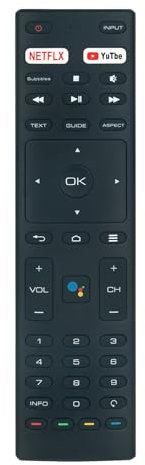 Telecomando vocale sostituito Adatto per Q.BELL TV QT42GX82/83 QT58GQ93 QT50GX82 QT40GXF93 QT42GX82 QT32GX82 QT42GX83 SRT-43UC6433 SRT-65UC6433 SRT-40FC4433 SRT-50UC6433 SRT-32HC4433 ‎