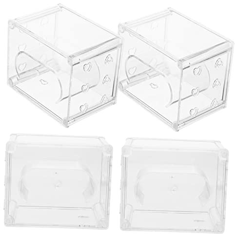 GALPADA Transparente Uhrenbox aus Kunststoff, 4 Stück, Elegant