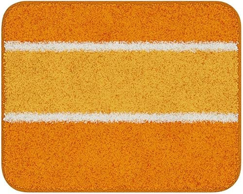 Linea Due Alfombra de baño, Polyester, Naranja, 40x50 cm