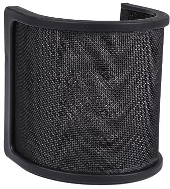 SHOWERORO Pantalla De Explosión u Filtro Antiviento Triple Resistente Al Viento Reducción De Ruido Para Grabación Streaming Protector De Micrófono