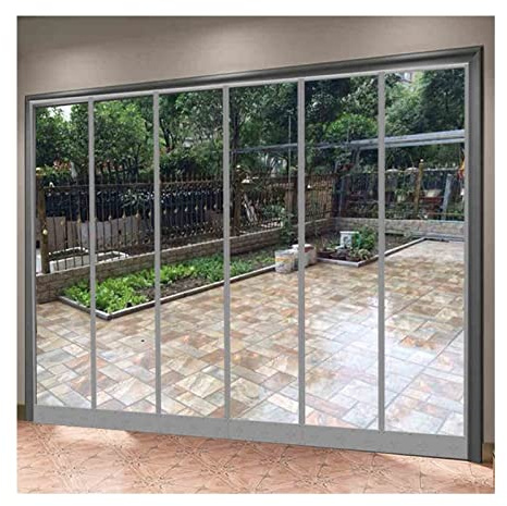 Cortina magnética aislada para puerta con panel de PVC impermeable de 3 mm de grosor, para uso doméstico y exterior, insonorizada, cálida, resistente al viento, protección hospitalaria