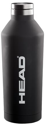 HEAD - Borraccia Termica 500 ml in Acciaio Inox Doppia Parete, Bottiglia Termica 12h Cold&Hot Ermetica Soft Touch con Fondo Antiscivolo, Leggera, Lavabile Valida per Borraccia Palestra, Travel, Lavoro