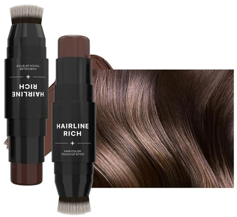 Wurzelabdeckender Stift, Haarabdeckender Stift, temporäre Haarfarbe mit zwei Enden – Farbstift mit lang anhaltender Haarabdeckung für Frauen für Erwachsene, Freunde, Kosmetikerinnen