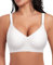 Damen BH Ohne Bügel Nahtloser BH Bequeme Weiche Glatte BHS Bügellose BHS Tiefem V-Ausschnitt Bralette Soft Bra Bustier (Weiß, XL)